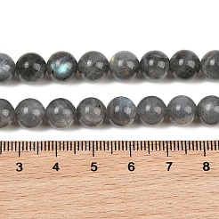 Chapelets de perles en labradorite naturelle &nbsp;G-P336-19-8mm-01