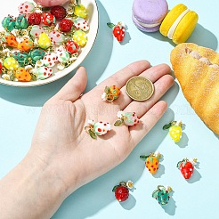 5pcs pendentifs au chalumeau faits à la main&nbsp;PALLOY-YW00108-07A