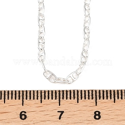 Colliers à maillons marins en laiton de 2.5 mm pour hommes et femmes&nbsp;NJEW-L012-11S