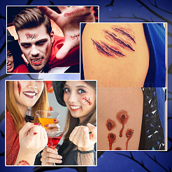 27 Stück entfernbare temporäre Narbentattoos&nbsp;DIY-SP0005-66B