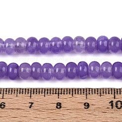 Teñidos naturales blancas abalorios de jade hebras&nbsp;G-T139-59A-08