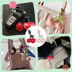 2 Stück 2 Farben PU-Leder-Anhänger-Dekorationen&nbsp;FIND-NB0005-31