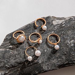 5 Stück Fingerringe-Sets aus Legierung&nbsp;WG7802C-38