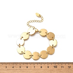 Gliederkettenarmbänder aus 304 Edelstahl in Muschelform für Damen&nbsp;BJEW-S165-03G