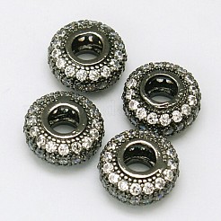 Messing Zirkonia Perlen&nbsp;ZIRC-D022-03B