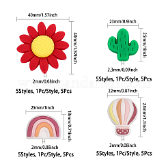 20 Stück 20 Silikonperlen&nbsp;SIL-CA0001-97