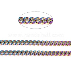 Catene a maglie cubane in acciaio inossidabile 304 con placcatura sotto vuoto in PVD&nbsp;CHS-K016-03C-MC