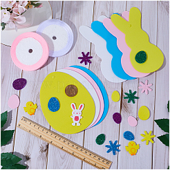 Decoraciones colgantes de espuma con tema de Pascua&nbsp;HJEW-WH0043-60