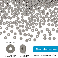 10 filo di perline piatte rotonde fatte a mano in argilla polimerica&nbsp;CLAY-PH0001-44A