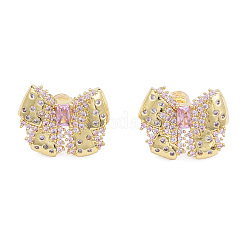 Aretes con lazo y circonitas cúbicas&nbsp;EJEW-N011-66