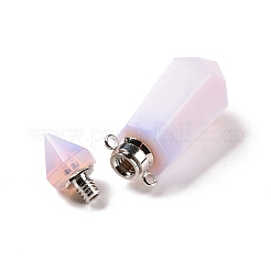 Anhänger aus facettiertem Glas für Parfümflaschen&nbsp;GLAA-G080-01J-P