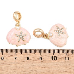 Legierung Emaille europäische baumeln Charms&nbsp;AL-CBAC2D3-04G-01