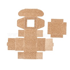 Confezione regalo di carta kraft creativa pieghevole rettangolare&nbsp;CON-B002-04A-02