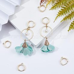 Reperti per orecchini a cerchio huggie in ottone&nbsp;KK-AR0001-37G