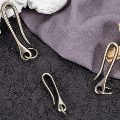 4 pz 2 colori fermagli a gancio in lega stile tibetano&nbsp;FIND-CP0003-28B