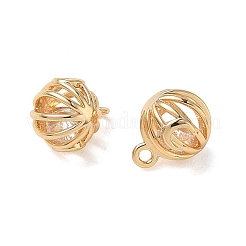 Pendentifs en laiton zircon cubique transparent&nbsp;KK-D261-01G-11