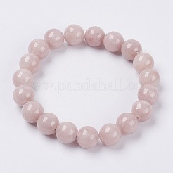 Bracelet extensible avec perles en jade jaune naturel&nbsp;BJEW-P209-15-6mm