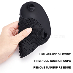 Organizer für Make-up-Pinsel aus Silikon und Make-up-Reinigungsbürstenmatte aus Silikon&nbsp;AJEW-GF0002-67C