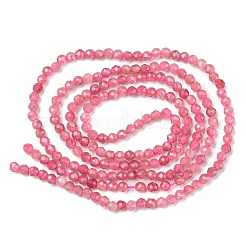 Natürliche rosa Turmalin Perlen Stränge&nbsp;G-F619-20C-2mm
