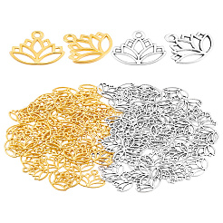 100 pièces 2 couleurs pendentifs en alliage de style tibétain&nbsp;FIND-LP0001-52