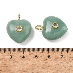 Pendentifs en aventurine vert naturel&nbsp;G-B180-03G-10