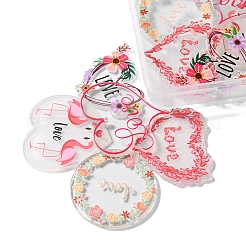 Pendenti acrilici a tema san valentino 10 pz 5 stili&nbsp;MACR-FS0001-40