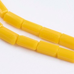 Abalorios opacas de vidrio hebras&nbsp;EGLA-F123-3x6mm-NC02