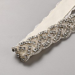 Stoff mit Strass-Kettengürtel&nbsp;AJEW-WH0314-520