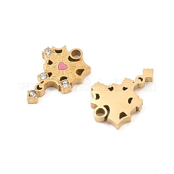 Acier inoxydable 304 émaillé avec pendentifs en strass&nbsp;STAS-Z188-03G