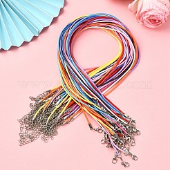 Fabrication de colliers en cordon de coton ciré 10 couleur&nbsp;MAK-YW0001-17A