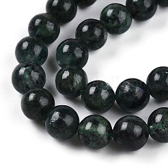 Fili di perle di cianite verde naturale&nbsp;G-T140-6mm-07