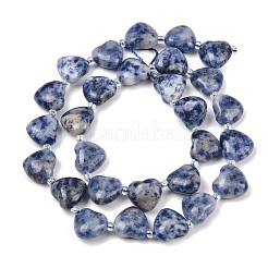 Natürliche blaue Fleck Jaspis Perlen Stränge&nbsp;G-NH0069-A08