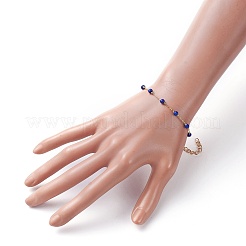 Pulseras redondas de cuentas de turquesa sintética (teñidas)&nbsp;BJEW-JB05274-02