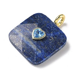 Gefärbte natürliche Lapislazuli-Anhänger mit Facettenschliff&nbsp;G-C274-03G