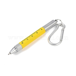 Bolígrafo llavero 6 en 1 práctico de aluminio&nbsp;LS-AJEW-R004-01P-06