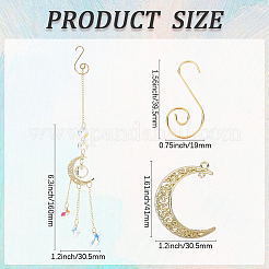 DIY-Bausätze zum Aufhängen eines Sonnenfängers mit Mond und Stern&nbsp;DIY-SC0030-68