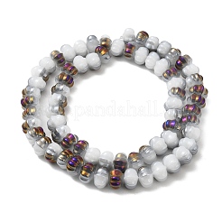 Regenbogenbeschichtete galvanisierte Glasperlen&nbsp;GLAA-G106-02A-HP02