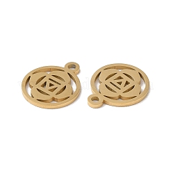 Chakra placcatura ionica (ip) ciondoli in acciaio inossidabile 304&nbsp;STAS-F300-04G