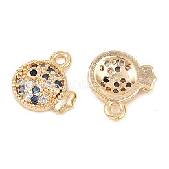 Colgante micropavé cubic zirconia de latón&nbsp;KK-L261-14C-G