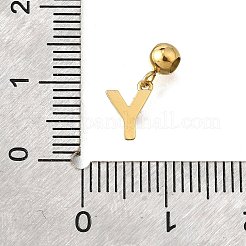 Ciondolo in strass in acciaio inossidabile 304&nbsp;STAS-H202-50G-Y