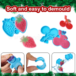 10 Uds. 10 moldes de silicona para pendientes diy de estilo&nbsp;DIY-CD0001-34