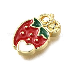 Pendentifs d'émail en laiton &nbsp;KK-B136-07G-11