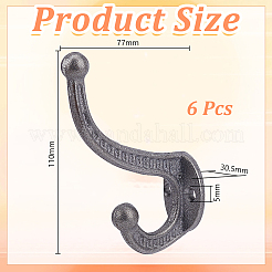 Kleiderhaken aus Eisen&nbsp;AJEW-WH0696-203
