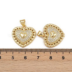 Messing micro pave klare zirkonia anhänger&nbsp;ZIRC-I367-13G-06