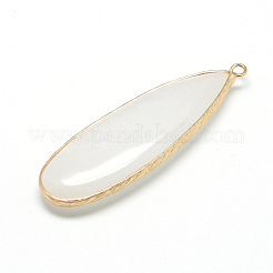 Gros pendentifs en jade blanc naturel&nbsp;X-G-Q502-04