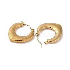 Boucles d'oreilles créoles en acier inoxydable 201 en forme de cœur pour femme&nbsp;EJEW-G385-12G