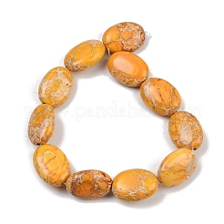 Gefärbte natürliche Regalit/Imperial Jaspis/Meeressediment Jaspis Perlen Stränge&nbsp;G-S397-B01-13x18