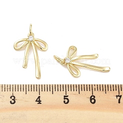 Placage de rack pendentifs en zircone cubique clair en laiton&nbsp;KK-M293-16G