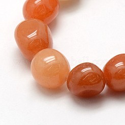 Natürlichen roten Aventurin Nuggets Perlen Stränge&nbsp;G-L154-12