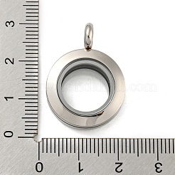 Schwimmende Medaillonanhänger aus Edelstahl 304&nbsp;STAS-E443-41P